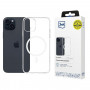 3mk Clear MagCase skirtas Apple iPhone 15 Plus, permatomas