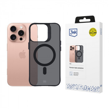 3mk Smoke MagCase su MagSafe, skirta Apple iPhone 16 Pro, pusiau permatomas