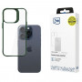 3MK Satin Armor Case+ apsauginis dėklas Apple iPhone 15 Pro, žalias