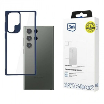 3MK Satin Armor Case+ apsauginis dėklas Samsung Galaxy S24 Ultra, mėlynas