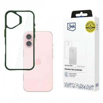 3MK Satin Armor Case+ apsauginis dėklas Apple iPhone 16, žalias