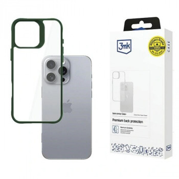 3MK Satin Armor Case+ Apple iPhone 16 Pro Max apsauginis dėklas, žalias