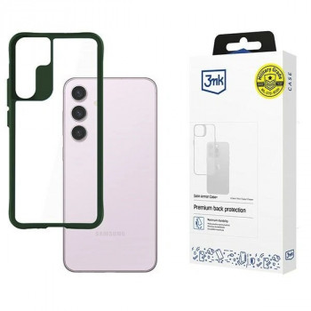 3MK Satin Armor Case+ apsauginis dėklas skirtas Samsung Galaxy S24, žalias