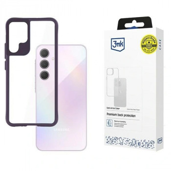 3MK Satin Armor Case+ dėklas Samsung Galaxy A35 5G, purpurinis