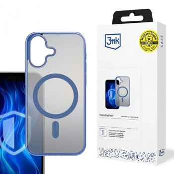 3MK Frosty MagCase dėklas, skirtas Apple iPhone 16, mėlynas