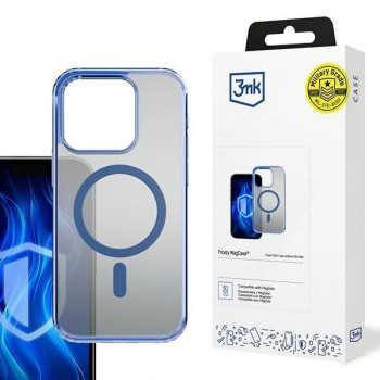 3MK Frosty MagCase dėklas, skirtas Apple iPhone 16 Pro Max, mėlynas