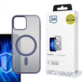 3MK Frosty MagCase MagSafe išmaniojo telefono dėklas skirtas Apple iPhone 15, purpurinis