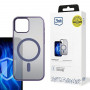 3MK Frosty MagCase MagSafe išmaniojo telefono dėklas, skirtas Apple iPhone 15 Plus, purpurinės spalvos