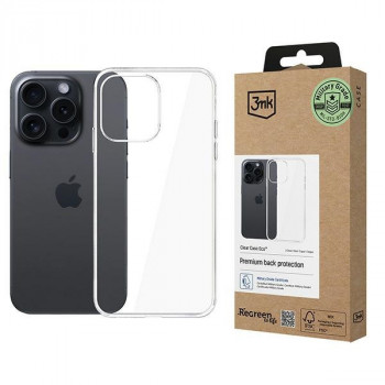 3MK ClearCase Eco išmaniojo telefono dėklas skirtas Apple iPhone 15 Pro Max, permatomas
