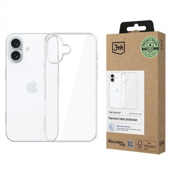 3MK ClearCase Eco išmaniojo telefono dėklas, skirtas Apple iPhone 16 Plus, permatomas