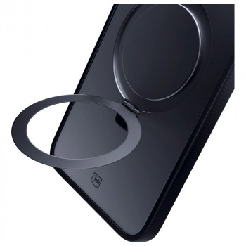3MK Smoke Case Mag&Stand dėklas skirtas Apple iPhone 16 Pro Max, polikarbonatas, juodas