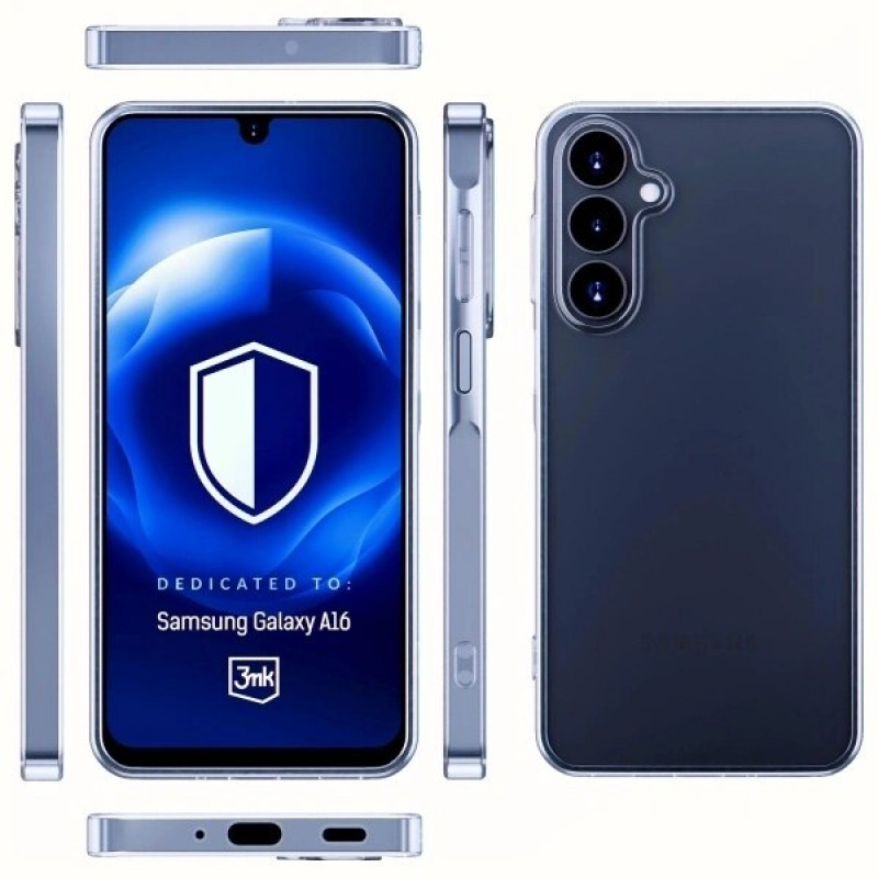 3MK Clear Case skirtas Samsung Galaxy A16, permatomas