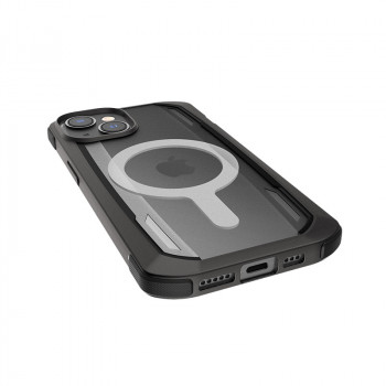 X-Doria Raptic Secure MagSafe išmaniojo telefono dėklas, skirtas Apple iPhone 14 Plus / 15 Plus, juodas