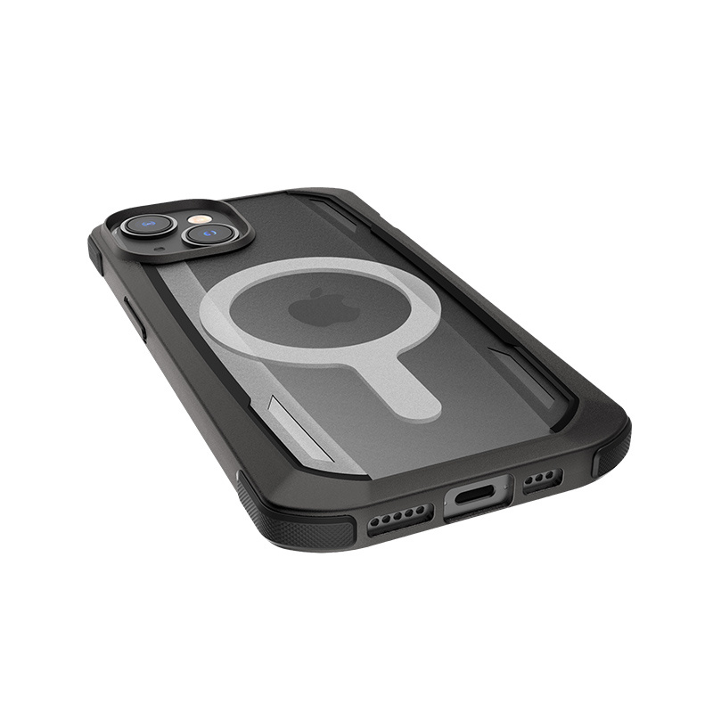 X-Doria Raptic Secure MagSafe išmaniojo telefono dėklas, skirtas Apple iPhone 14 Plus / 15 Plus, juodas