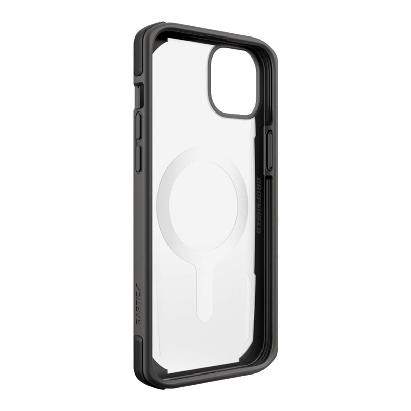 X-Doria Raptic Secure MagSafe išmaniojo telefono dėklas, skirtas Apple iPhone 14 Plus / 15 Plus, juodas