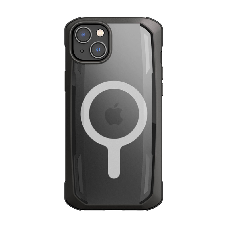 X-Doria Raptic Secure MagSafe išmaniojo telefono dėklas, skirtas Apple iPhone 14 Plus / 15 Plus, juodas