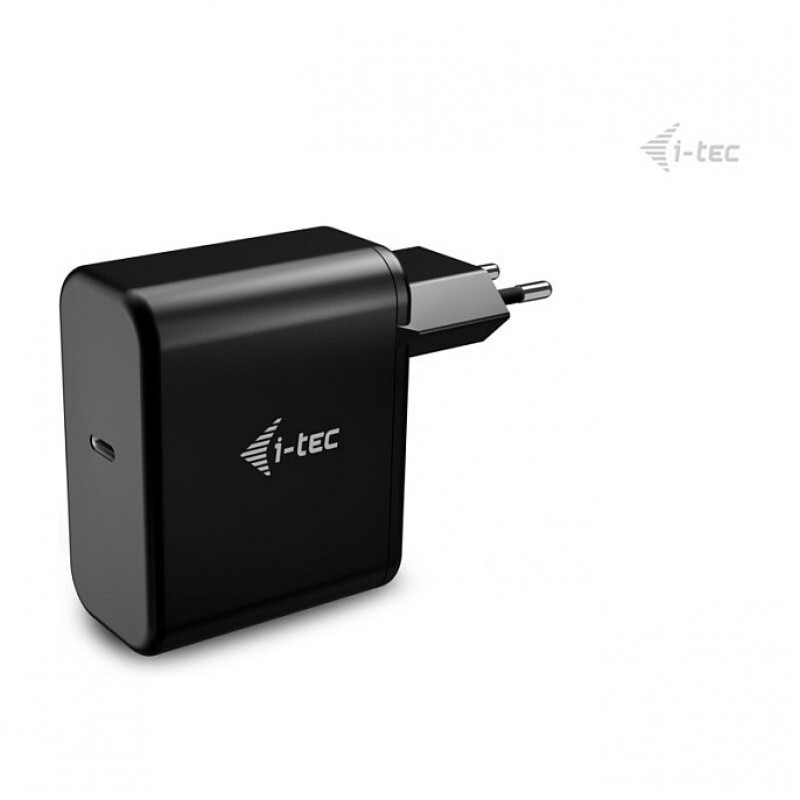 i-tec 100 W USB-C GaN įkroviklis, PD 3.0, 1x USB-C, juodas