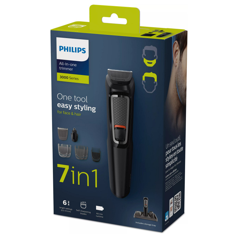 Philips Series 3000 MG3721/14 universalus trimeris, juodas