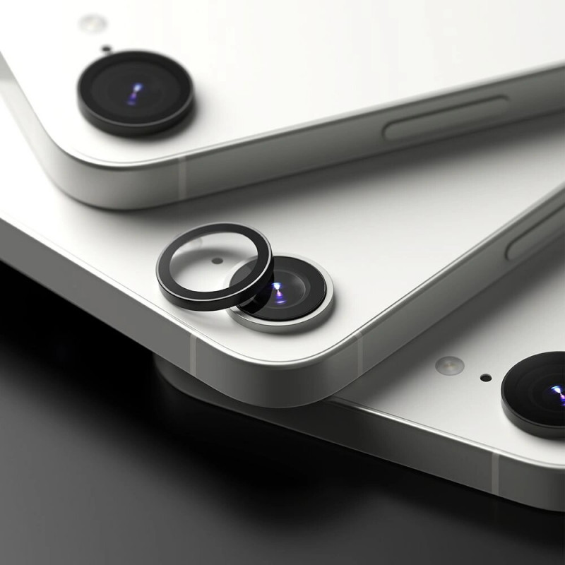 Ringke fotoaparato rėmelio apsauga, skirta Apple iPhone 17e / 16e, juoda (2 vnt.)