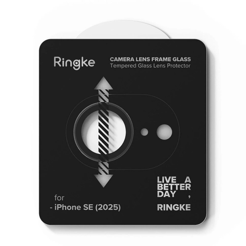 Ringke fotoaparato rėmelio apsauga, skirta Apple iPhone 17e / 16e, juoda (2 vnt.)