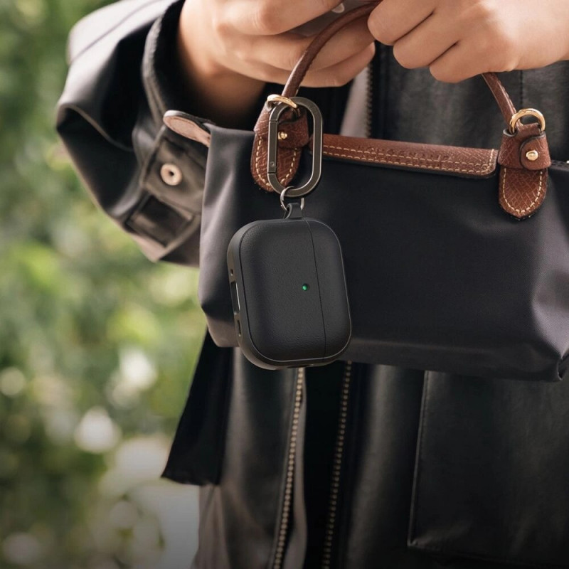 Ringke Onyx Magnetic MagSafe dėklas Apple AirPods Pro 3 ausinukų įkrovimo dėžutei, juodas