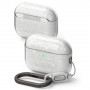 Ringke Air dėklas Apple AirPods Pro 3 ausinukų įkrovimo dėžutei, Glitter Clear