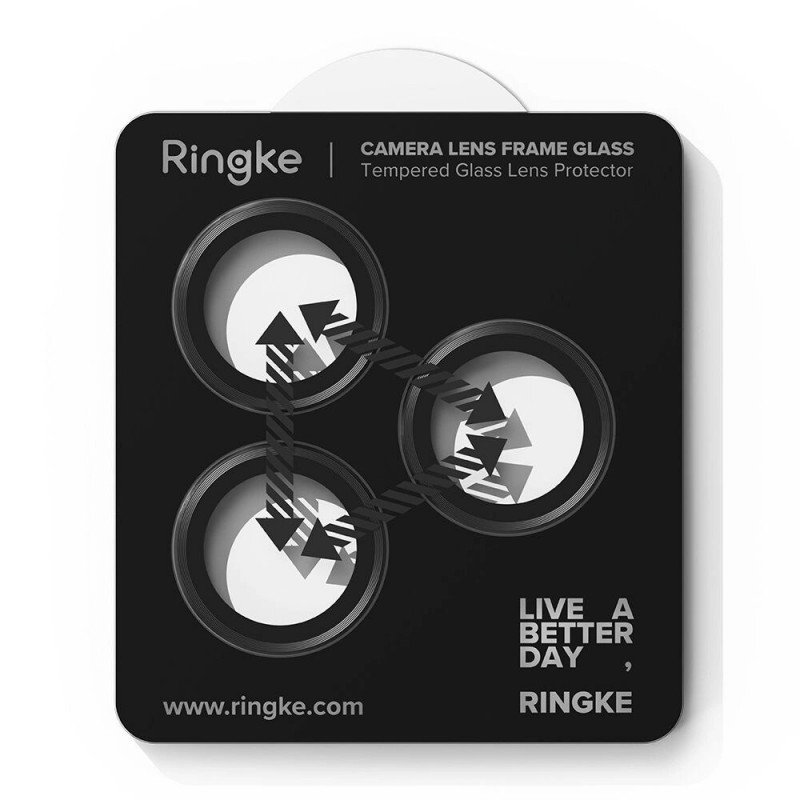 Ringke fotoaparato rėmelio apsauga, skirta Apple iPhone 17 Pro / 17 Pro Max, juoda (2 vnt.)