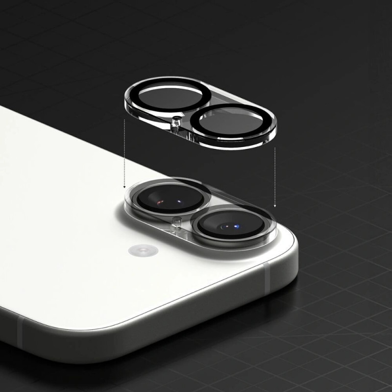 Ringke Camera Full Cover apsauga Apple iPhone 17 kamerai, juoda (2 vnt.)
