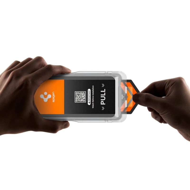 Spigen Glas.tR EZ Fit Pro AC HD AGL11074 ekrano apsauga, skirta Samsung Galaxy S26 Ultra, permatoma