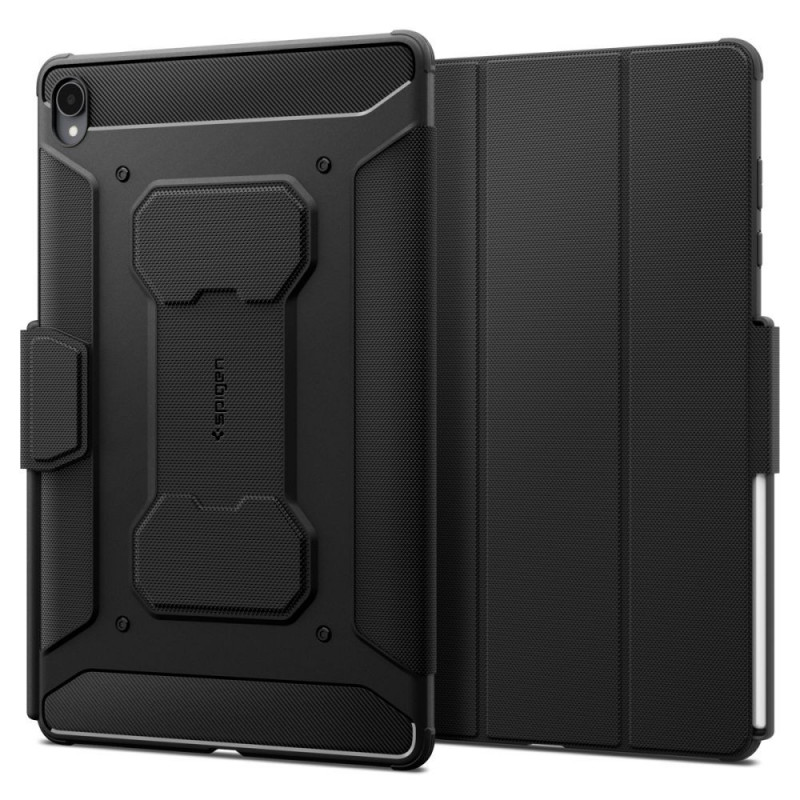 Spigen Rugged Armor ACS11822 planšetinio kompiuterio dėklas Samsung Galaxy Tab S12+ 12.6 (X840 / X846b), matinis juodas