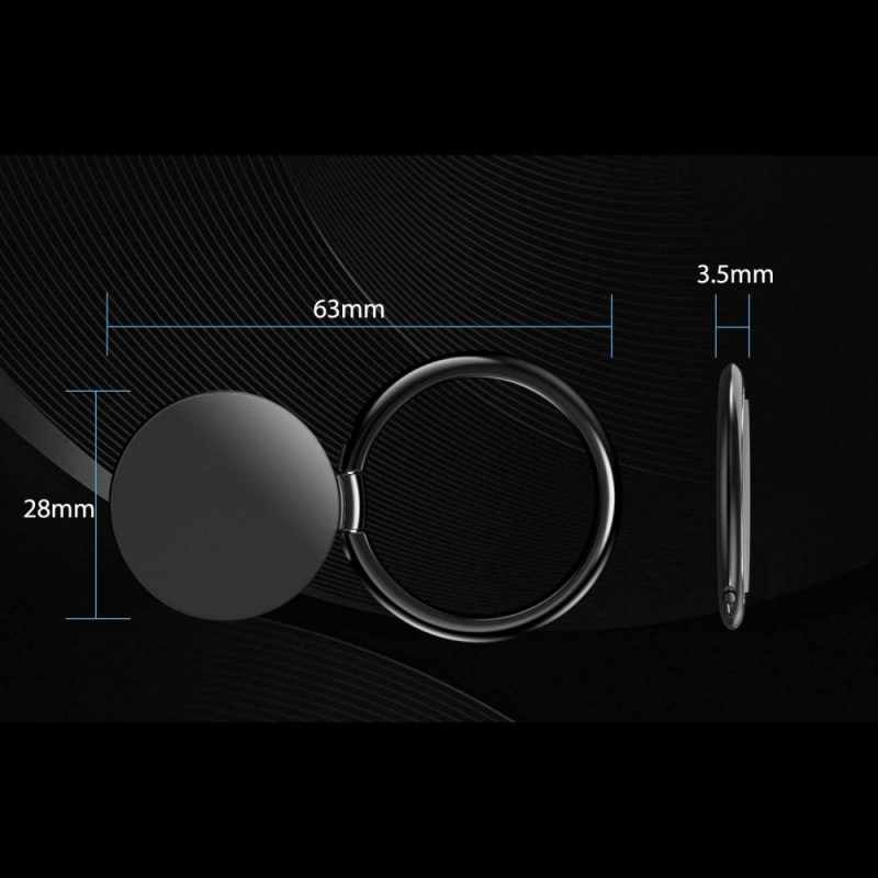 Tech-Protect Magnetic Phone Ring laikiklis telefonui, juodas
