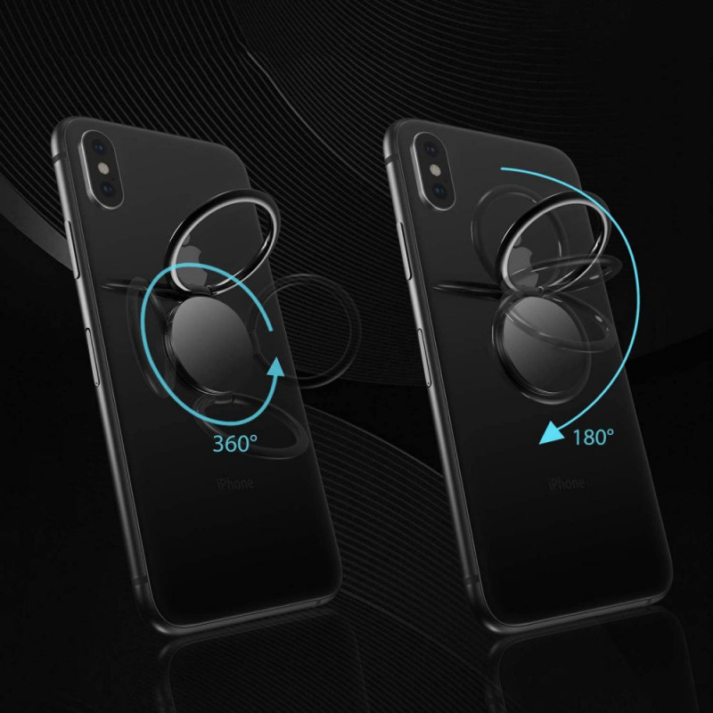 Tech-Protect Magnetic Phone Ring laikiklis telefonui, juodas