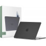 Tech-Protect SmartShell matinė juoda dėklas Apple MacBook Air 13 2022-2024