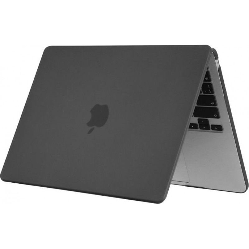Tech-Protect SmartShell matinė juoda dėklas Apple MacBook Air 13 2022-2024