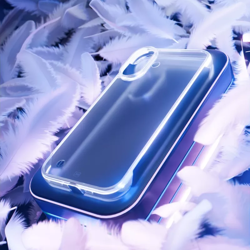 3mk Just20g Clear Case Apple iPhone 16 išmaniojo telefono dėklas, permatomas