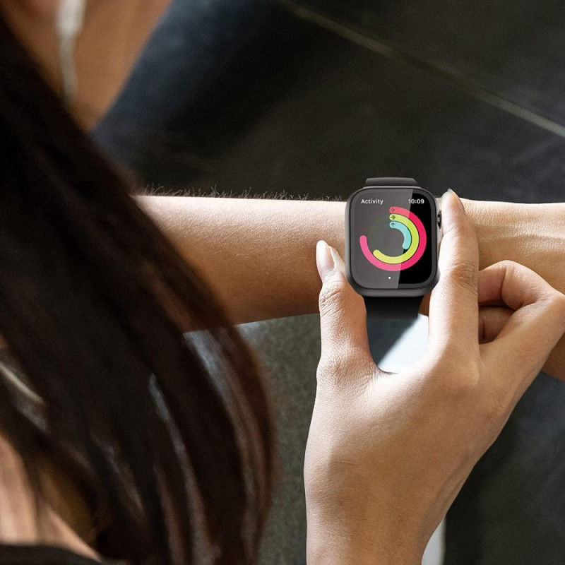 Tech-Protect Defense360 dėklas Apple Watch 4/5/6/7/8/9/SE 44/45 mm, juodas/oranžinis