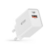 Tech-Protect NC30W 2 portų sieninis įkroviklis PD 30W QC 3.0, baltas