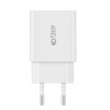 Tech-Protect NC30W 2 portų sieninis įkroviklis PD 30W QC 3.0, baltas