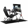 Next Level Racing GTLite Air sulankstomas lenktynių kokpitas su SIMAERO tinkleliu, juodas (NLR-S047)