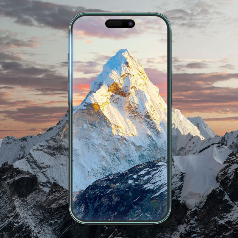 Tech-Protect Supreme Set grūdintas stiklas Apple iPhone 15, permatomas (2+1 vnt.)