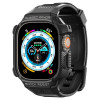 Spigen Rugged Armor Pro Spigen dirželis su korpusu, skirtas Apple Watch Ultra 1 / 2 / 3 49 mm, juodas