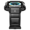 Spigen Rugged Armor Pro Spigen dirželis su korpusu, skirtas Apple Watch Ultra 1 / 2 / 3 49 mm, juodas
