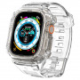 Spigen Rugged Armor Pro apyrankė su korpusu, skirta Apple Watch Ultra 49 mm, Crystal Clear