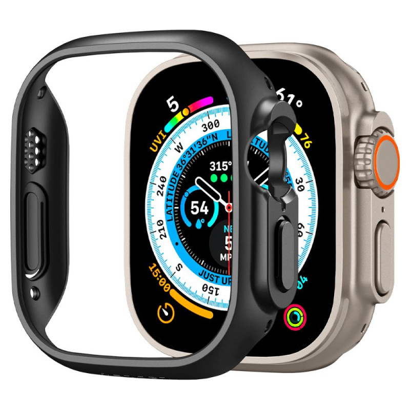 Spigen Thin Fit Spigen dėklas, skirtas Apple Watch Ultra 1 / 2 / 3 49 mm, juodas