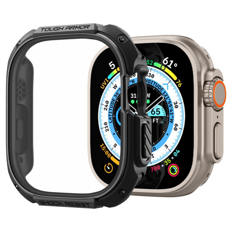 Spigen Tough Armor išmaniojo laikrodžio Apple Watch Ultra 49 mm dėklas, juodas