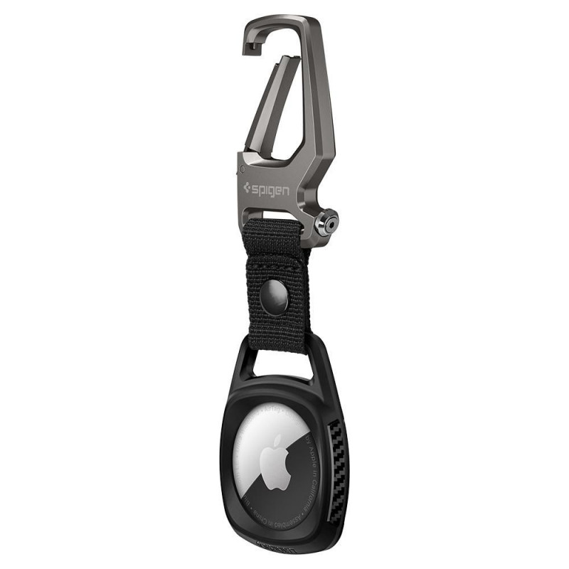 Spigen Rugged Armor Apple AirTag dėklas, matte black