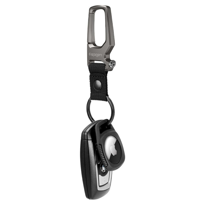 Spigen Rugged Armor Apple AirTag dėklas, matte black