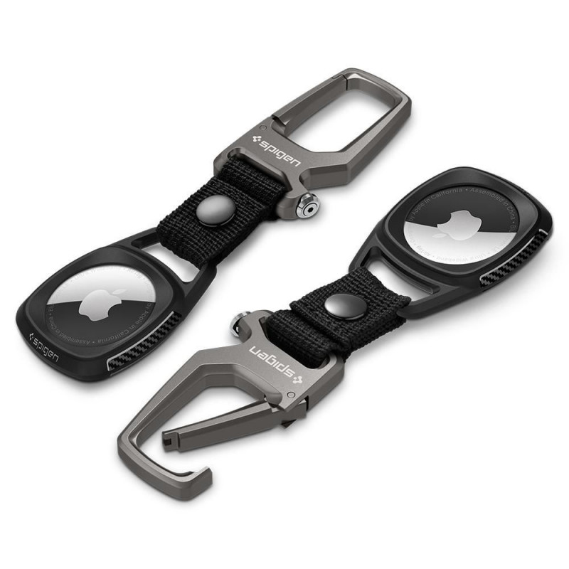Spigen Rugged Armor Apple AirTag dėklas, matte black