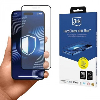 3MK HardGlass Matt Max matinis grūdintas stiklas Apple iPhone 16 Pro Max