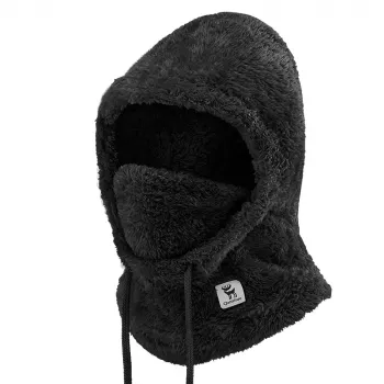 Qunature Arctic Velvet slidinėjimo balaklava, dydis M, juoda